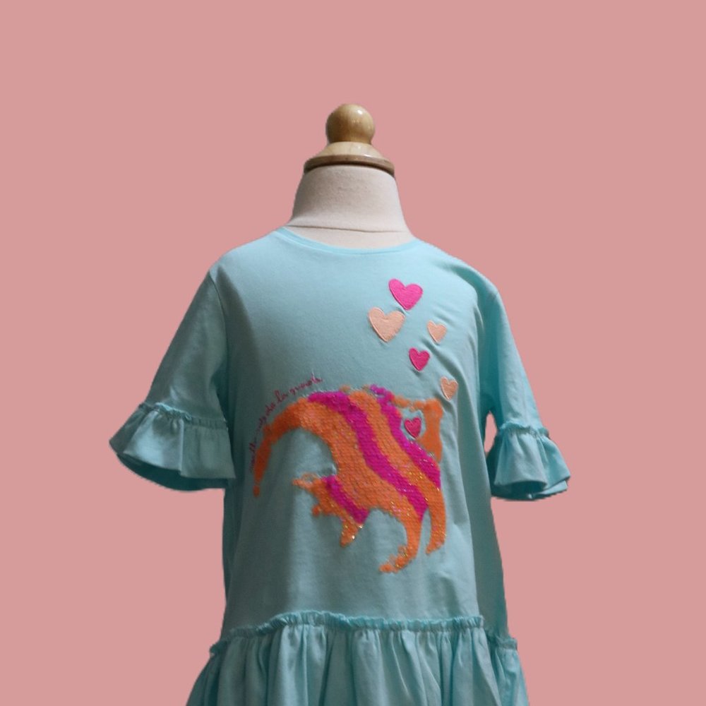 Agatha Ruiz De La Prada light blue atlantis dress NWT